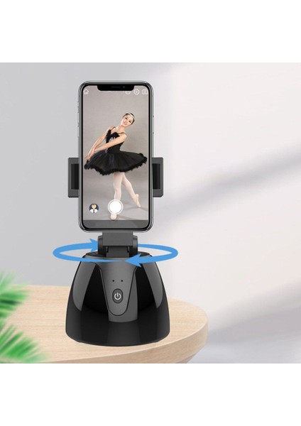 Mavi Otomatik Akıllı Çekim Selfie Çubuğu 360 Derece Döndürme Telefon Tutucu Yüz Takip Kamera Tripod Kafa Canlı Vlog Video Kayıt (Yurt Dışından) fiyatları