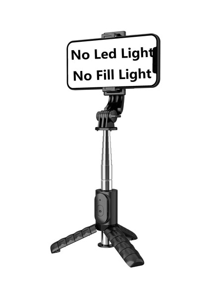 Doldurma Işığı Yok Roreta Bluetooth Selfie Çubuğu Tripod Bluetooth Deklanşör ile Katlanabilir Kablosuz Monopod Dolgu Işığı Selfie Stck 2022 Yeni (Yurt Dışından)