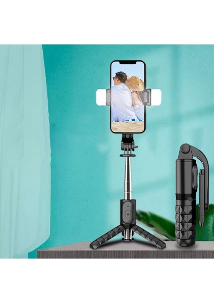 Doldurma Işığı Yok Roreta Bluetooth Selfie Çubuğu Tripod Bluetooth Deklanşör ile Katlanabilir Kablosuz Monopod Dolgu Işığı Selfie Stck 2022 Yeni (Yurt Dışından)