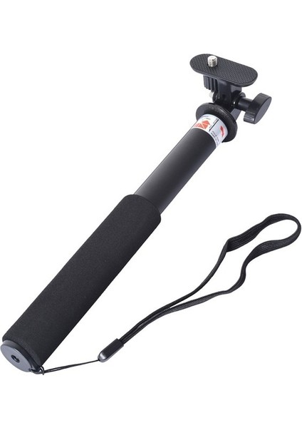 Kısa Tip Selfie Çubukları Kendinden El Uzatılabilir Kutup Monopod Çubuk + Telefon Tutucu Gopro Hero 8 9 10 Xiaomi Yi 4K Iı Sjcam SJ5000 (Yurt Dışından)