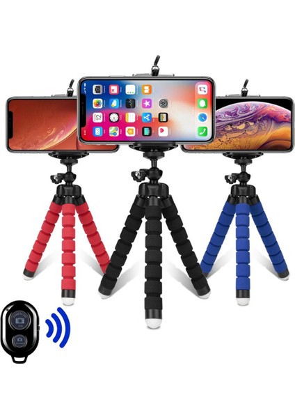 Siyah Tripod Statywy Statyw Telefon Kamera Kamera Mobil Uchwyt Klip Akıllı Telefon Monopod Statyw Ahtapot Mini Statyw Statif Telefon Orijinal (Yurt Dışından)