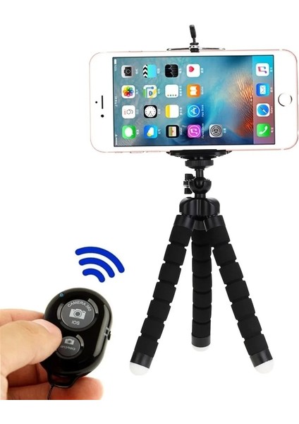 Siyah Tripod Statywy Statyw Telefon Kamera Kamera Mobil Uchwyt Klip Akıllı Telefon Monopod Statyw Ahtapot Mini Statyw Statif Telefon Orijinal (Yurt Dışından)