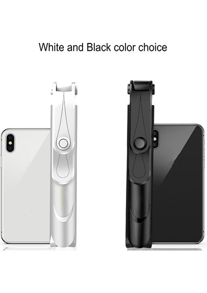 Beyaz Selfie Çubuğu Telefon 3'ü 1 Arada Tripod Uzatılabilir Monopod, Akıllı Telefon Için Bluetooth Uyumlu Uzaktan Kumandalı Selfie Çubuğu (Yurt Dışından) fiyatları