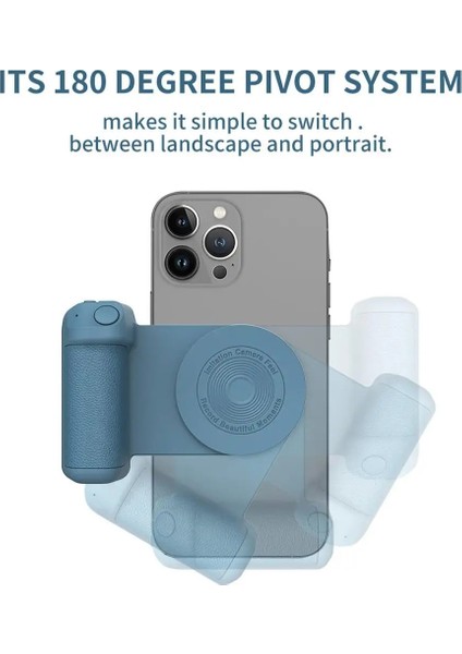 C Sıcak Akıllı Telefon Manyetik Kamera Kolu Fotoğraf Braketi Akıllı Bluetooth Uyumlu Cep Telefonu Sarsıntı Önleyici Selfie Cihazı Telefon Standı (Yurt Dışından) modelleri