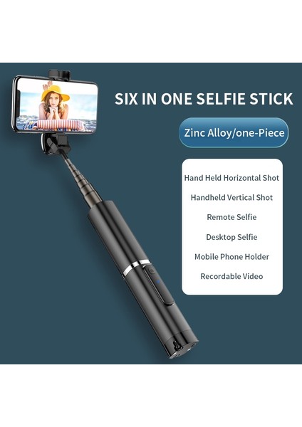 Siyah Pınzheng Kablosuz Bluetooth Selfie Sopa iPhone Katlanabilir Tripod Monopod Deklanşör Uzaktan Uzatılabilir Selfie Sopa Xiaomi (Yurt Dışından) modelleri