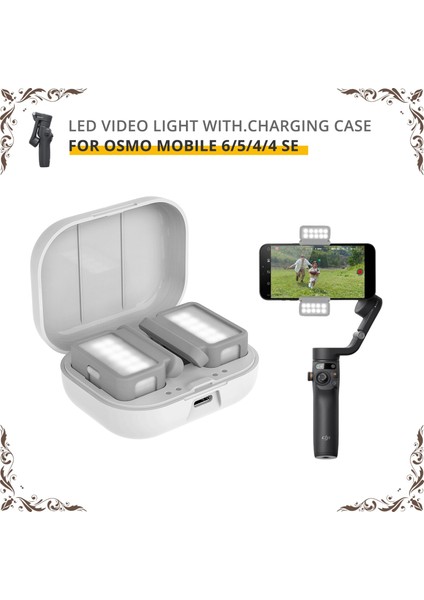 Beyaz Dolgu Işığı Telefon Kelepçesi Djı Om 5/6/se Ayarlanabilir Parlaklık Renk Sıcaklığı Osmo Mobile 6 Gimbal Işık Kelepçesi Aksesuarları (Yurt Dışından) fiyatları