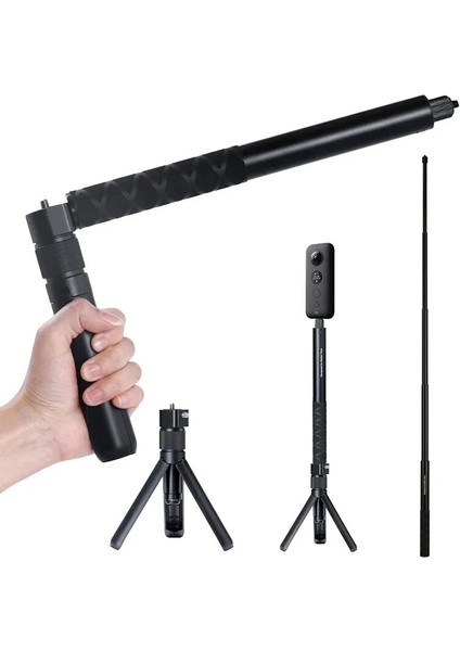 Selfie Sopa Evrensel Selfie Sopa Bullet Time El Tripod Görünmez Selfie Sopa INSTA360 One X3 Rs R X2 x Insta 360 Aksesuarları (Yurt Dışından)