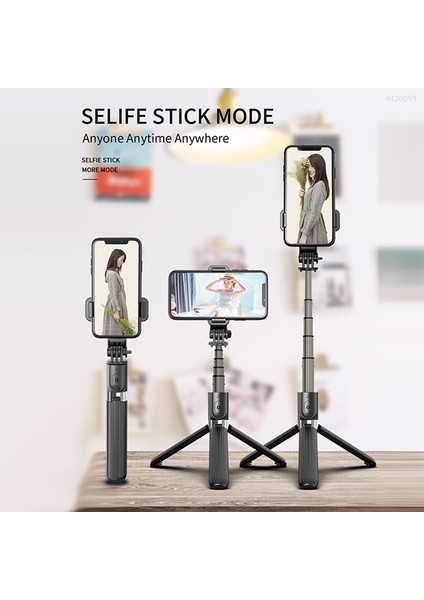 Siyah Roreta 2023 Yenı Katlanabilir Kablosuz Bluetooth Selfie Sopa Monopod Bluetooth Deklanşör ile Alüminyum Alaşım Tripod iphone Huawei Için (Yurt Dışından) fiyatları