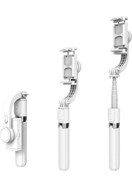 Beyaz Tek Eksenli Sabitleyici Vlog Video Sarsıntı Önleyici Çekim Alüminyum Gimbal Sabitleyici Xiaomi Samsung iphone Selfie Sopa Tripod (Yurt Dışından)