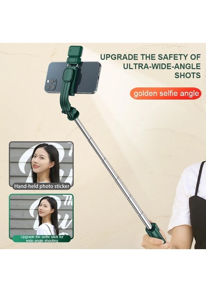 Siyah Işık 2022 Kablosuz Selfie Çubuğu Mini Tripod Bluetooth Uzatılabilir Monopod Ios Android Telefon Için Uzaktan Deklanşör Canlı Vlog Video Seyahat (Yurt Dışından) modelleri