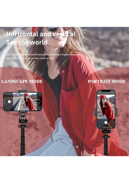 Siyah Çok Fonksiyonlu Katlanabilir Kablosuz Selfie Çubuğu Tripod Iphone Android Akıllı Telefon Için Standı Işık Dengesi Sabit Çekim Canlı (Yurt Dışından) modelleri