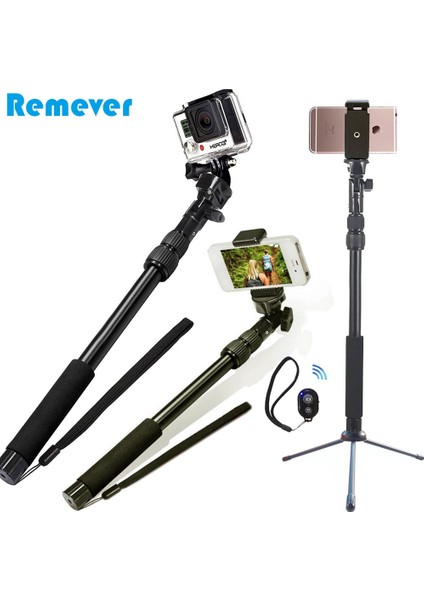 3 In 1 Bluetooth Selfie Çubuğu, Iphone 6 6s Için Mini Tripod ile Dslr Kameralar Için Xiaomi El Uzatılabilir Monopod Akıllı Telefon (Yurt Dışından)
