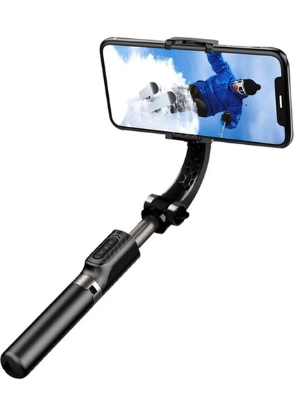 Hiçbir Halka Işık Tongdaytech 3ın1 El Gimbal Sabitleyici Iphone Samsung Xiaomi 360 Döndürme Selfie Sopa Tripod Akıllı Telefon Vedio Vlog (Yurt Dışından)