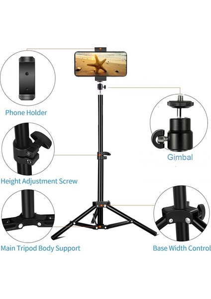 Dış Mekan Fotoğrafçılığı Için 50CM Tirpod Sabit Tripod 360° Çevresel Telefon Tutucu Uzaktan Kumanda Selfie Çubuğu Standı Video Çekme ve Kaydetme (Yurt Dışından) modelleri