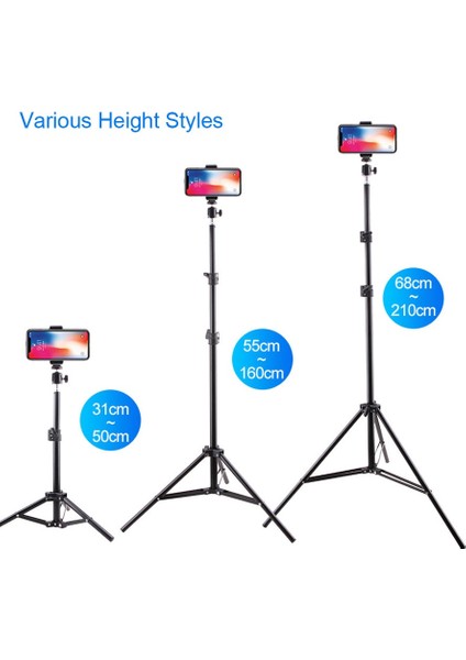 Dış Mekan Fotoğrafçılığı Için 50CM Tirpod Sabit Tripod 360° Çevresel Telefon Tutucu Uzaktan Kumanda Selfie Çubuğu Standı Video Çekme ve Kaydetme (Yurt Dışından) indirimleri