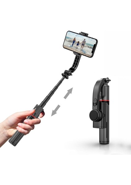L12 Işıksız Akıllı Telefonlar Selfie'ler Çubuk Selfie Tripod Cep Telefonları Akıllı Telefon Montajı Bluetooth Telefon Hücre Tutucu Stand Uzatılabilir Işık Çubuğu (Yurt Dışından)