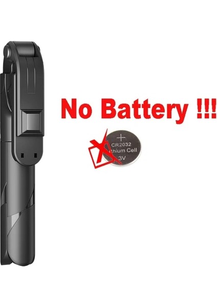iPhone 12 Samsung Xiaomi Huawei Monopod Selfie Deklanşörü Için Siyah Evrensel Bluetooth Selfie Çubuğu Tripod (Yurt Dışından)