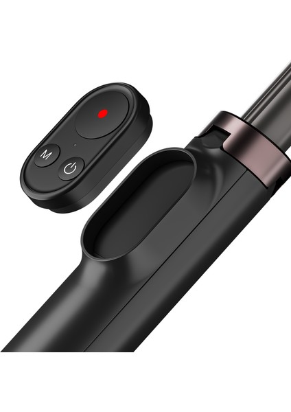 Siyah Telesın Bluetooth Selfie Çubuğu Gopro 10/9/max/ios/android W/uzaktan Kumanda Katlanabilir Tripod Manyetik Emme ile (Yurt Dışından)