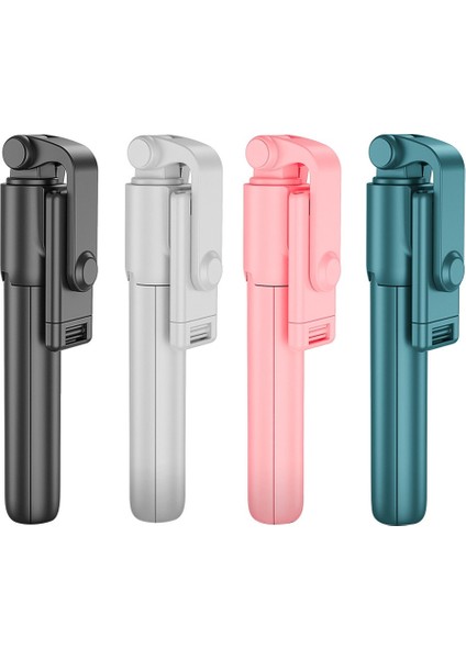 Yeşil R1 Selfie Çubuğu Mini Telefon Tripod Standı Bluetooth Uzaktan Deklanşör Uzatılabilir Akıllı Telefon Monopod Ayarlanabilir Katlanır Selfie Standı (Yurt Dışından)