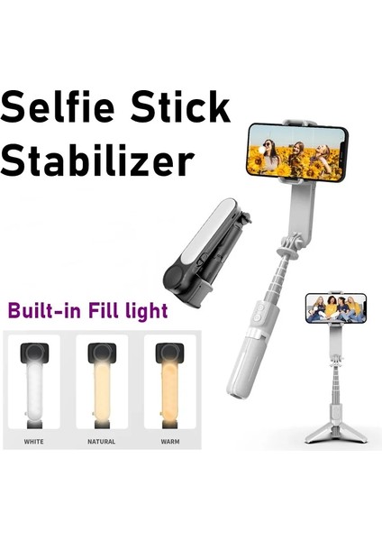 Paket ile Tongdaytech 3 In 1 Bluetooth Selfie Çubuğu El Gimbal Sabitleyici Tripod Para Movil Iphone 11 12 Pro Max Samsung Xiaomi (Yurt Dışından) fiyatları