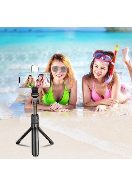 Beyaz Işıklı Kablosuz Bluetooth Selfie Çubuğu Dolgu Işığı ile Uzatılabilir Katlanabilir Tripod Standı Ios Android Için Canlı Yayın Telefon Tutucu (Yurt Dışından) fırsatları