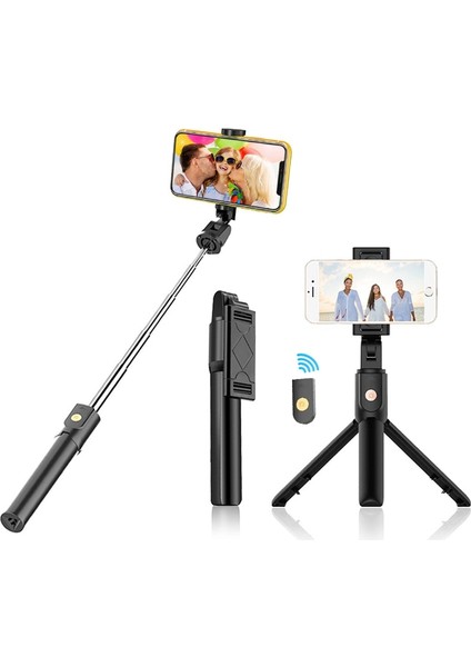 Beyaz 3in1 Mini Bluetooth 4.0 Selfie Sopa Uzatılabilir El Monopod Katlanabilir Tripod Deklanşör Uzaktan Kumanda ile iphone Xiaomi (Yurt Dışından) fiyatları