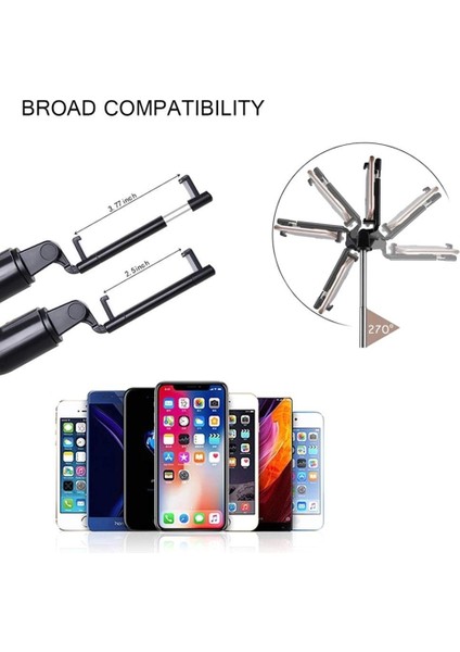 Beyaz 3in1 Mini Bluetooth 4.0 Selfie Sopa Uzatılabilir El Monopod Katlanabilir Tripod Deklanşör Uzaktan Kumanda ile iphone Xiaomi (Yurt Dışından) fırsatları