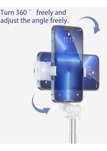 Pembe Selfie Çubuğu R1 Cep Telefonu Braketi 360 Derece Dönme Bluetooth Uyumlu 4.0 Cep Telefon Tripodu Cep Telefonu Aksesuarları (Yurt Dışından) fiyatları