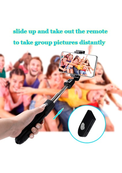 Sadece Tripod 2022 Yeni Yüksek Kaliteli K006 Selfie Çubuğu 360 ° Dönme Katlanabilir Tripod Telefon Tutucu Monopod Aynalı Akıllı Telefon Için (Yurt Dışından)