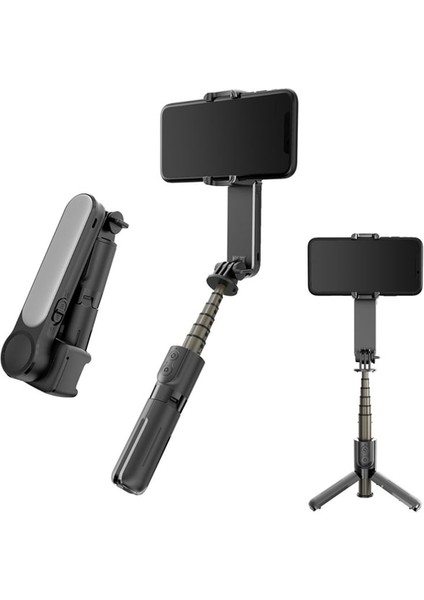 Siyah Selfie Çubuğu Tripodlu Cep Telefonu Için Kablosuz Bluetooth Xiaomi Huawei iphone Ios Android Sabitleyici Cep Telefonu (Yurt Dışından)