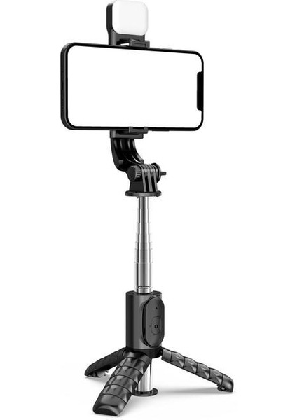 Beyaz Aydınlatma 3 Işık Modlu Selfie Çubuğu Telefon Tripod'u 3 Işık Modlu Telefon Tripod Standı 360 Derece Döndürme (Yurt Dışından) fiyatları