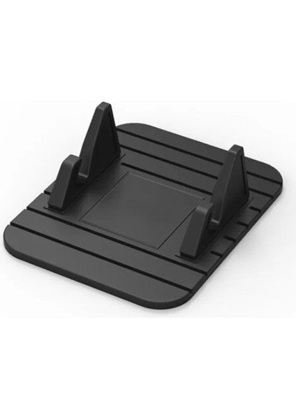 Siyah Araba Silikon Tutucu Kaymaz Mat Pad Dashboard Standı Montaj Telefon Gps Braketi iPhone Samsung Xiaomi Huawei Masaüstü Standı (Yurt Dışından)