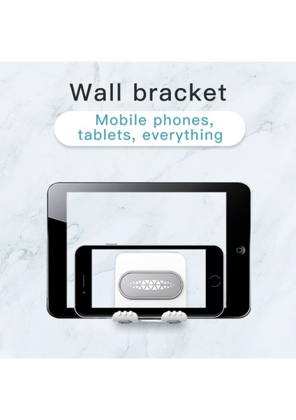 Metal Beyaz Evrensel Metal / Plastik Cep Telefonu Duvar Tutucu Standı Duvar Şarj Braketi Banyo Tuvalet IPhone Ipad Samsung Huawei Için (Yurt Dışından) fırsatları