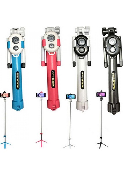 Gül Kırmızı Uzatılabilir El Gimbal Selfie Çubuk Tripod Bluetooth Uyumlu Tüm Telefon Kamera Aksesuarları Için Uzaktan Çekim (Yurt Dışından) fiyatları