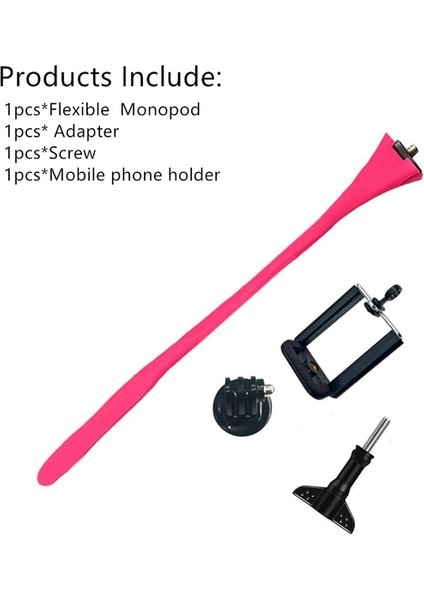 Kırmızı Esnek Selfie Sopa Monopod Tripod Maymun Tutucu Gopro Için IPhone Kamera Telefonu Araba Bisiklet Evrensel (Yurt Dışından)