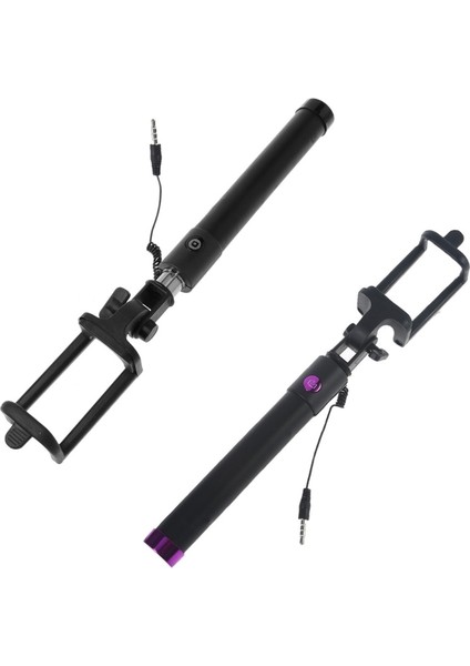 Gül Kırmızı El 3.5mm Selfie Taşınabilir Uzatılabilir Telefon Monopod Galaxy S9/s9 Artı/not 9/not 8 Için Android Ios Için (Yurt Dışından)