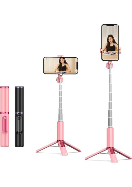 KJY260-PEMBE Selfie Çubuğu Tripod, Kablosuz Uzaktan Kumandalı 82CM Katlanabilir Taşınabilir Uzatılabilir, Dolgu Işığı ile Telefon Standı Tutucu, Akıllı Telefon Için Yeni (Yurt Dışından) fiyatları