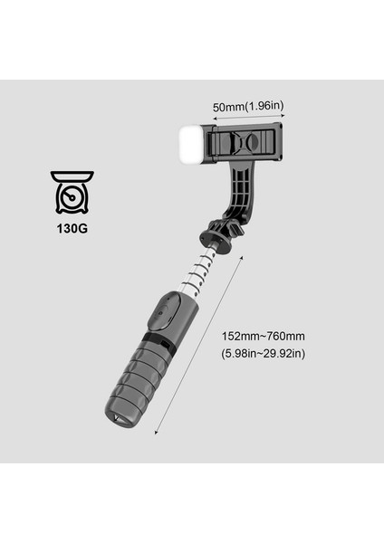 Beyaz Dolgu Işığı ile Selfie Çubuğu Canlı Hepsi Bir Arada Çok Fonksiyonlu Taşınabilir Tripod Uzaktan Selfie Doldurma ile Profesyonel Seyahat Tripod (Yurt Dışından)
