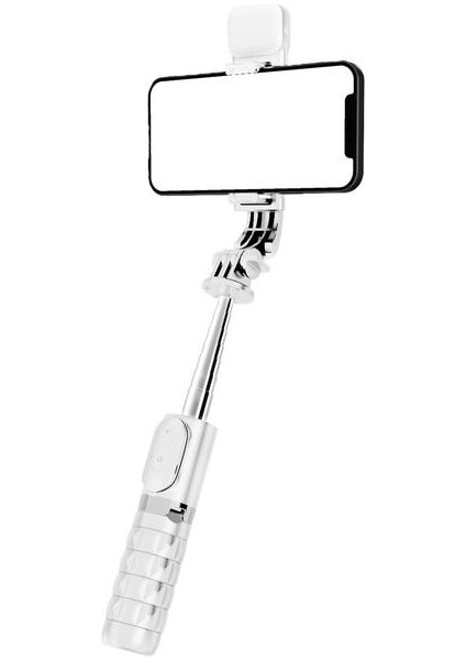 Beyaz Dolgu Işığı ile Selfie Çubuğu Canlı Hepsi Bir Arada Çok Fonksiyonlu Taşınabilir Tripod Uzaktan Selfie Doldurma ile Profesyonel Seyahat Tripod (Yurt Dışından)
