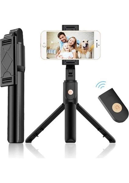 Beyaz K07 Mini Bluetooth Selfie Sopa Tripod ile Ayrılabilir Uzaktan Kumanda Xiaomi Huawei iPhone Için Taşınabilir Selfie Sopa Sabitleyici (Yurt Dışından)