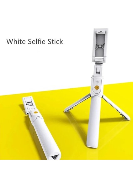 Beyaz K07 Mini Bluetooth Selfie Sopa Tripod ile Ayrılabilir Uzaktan Kumanda Xiaomi Huawei iPhone Için Taşınabilir Selfie Sopa Sabitleyici (Yurt Dışından)