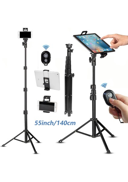 Paket D Cep Telefonu Selfie Sopa Seyahat Tripod Cep Telefonları Için Standı iPhone iPAD Huaweı Xiaomi Redmi Tabletler Kablosuz Bluetooth Portabl (Yurt Dışından) fiyatları