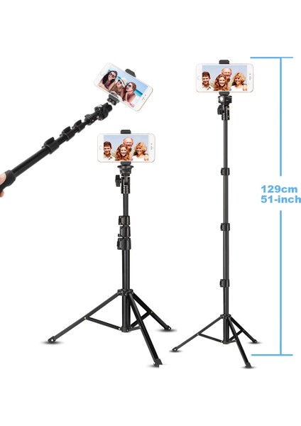 Paket D Cep Telefonu Selfie Sopa Seyahat Tripod Cep Telefonları Için Standı iPhone iPAD Huaweı Xiaomi Redmi Tabletler Kablosuz Bluetooth Portabl (Yurt Dışından) modelleri