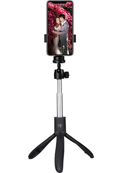 Black1 Floveme Tripod Selfie Sopa iPhone Samsung Telefon Tutucu Bluetooth Tripod Mobil Selfie Sopa Monopod Esnek Tripodlar (Yurt Dışından) fiyatları