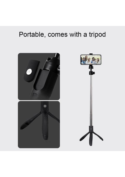 Black1 Floveme Tripod Selfie Sopa iPhone Samsung Telefon Tutucu Bluetooth Tripod Mobil Selfie Sopa Monopod Esnek Tripodlar (Yurt Dışından) modelleri