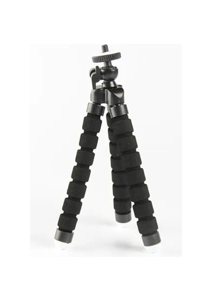 Siyah Sünger Esnek Ahtapot Tripod Telefon Tutucu Evrensel Klip Tutucu Braketi iPhone Için Xiaomi Için Android Için (Yurt Dışından)