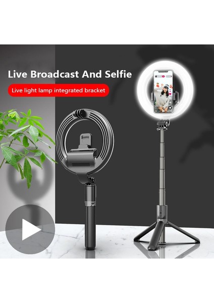 Stil A Selfie Sopa ile Halka Işık LED Tripod iPhone Android Cep Telefonu Standı Tutucu Kutup Akıllı Telefon Bluetooth Monopod Hücresel (Yurt Dışından) fiyatları