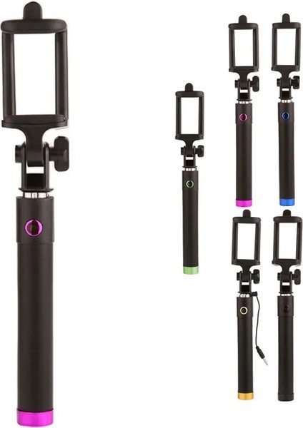 Gül Kırmızı Kablosuz Bluetooth Selfie Çubuk Tripod iPhone Huawei Samsung Android Mobil Monopod Selfie Çubuk Deklanşör Için Uzaktan Kumanda ile (Yurt Dışından) fiyatları