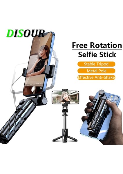 Beyaz Dısour Taşınabilir Mini Selfie Çubuğu Canlı Tripod Metal Teleskopik Sarsıntı Önleyici ve Kaymaz Tutucu Uzaktan Kumandalı Canlı Selfie Için Stand (Yurt Dışından) fiyatları