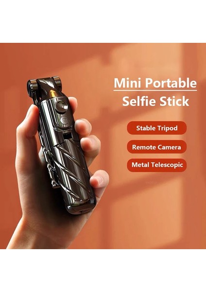 Beyaz Dısour Taşınabilir Mini Selfie Çubuğu Canlı Tripod Metal Teleskopik Sarsıntı Önleyici ve Kaymaz Tutucu Uzaktan Kumandalı Canlı Selfie Için Stand (Yurt Dışından) modelleri
